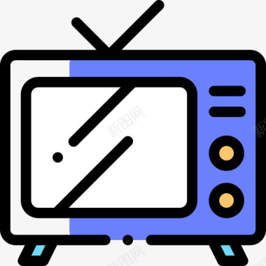 电视电视18省略颜色图标图标