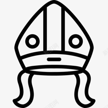 教皇帽子直系图标图标