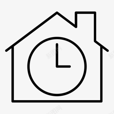 家钟公司房子图标图标