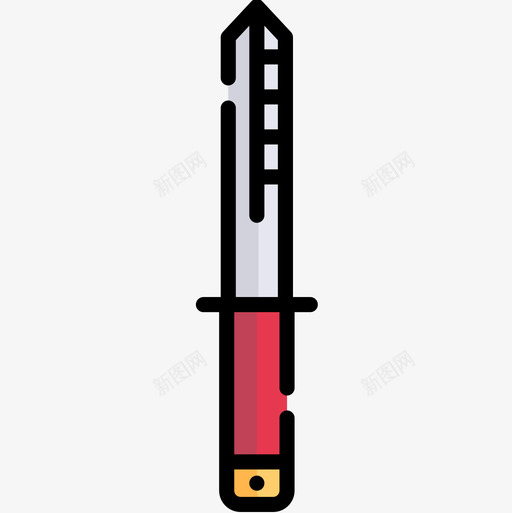 刀园艺48线颜色图标svg_新图网 https://ixintu.com 园艺 颜色