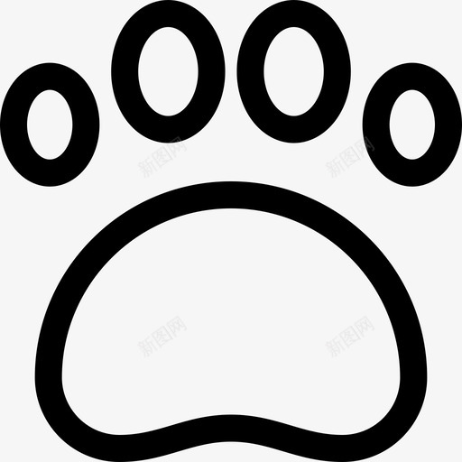 爪子宠物22直系图标svg_新图网 https://ixintu.com 宠物22 爪子 直系