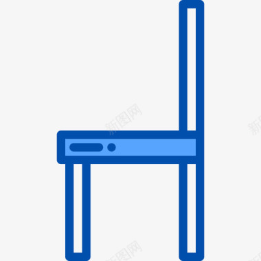 椅子家装29蓝色图标图标