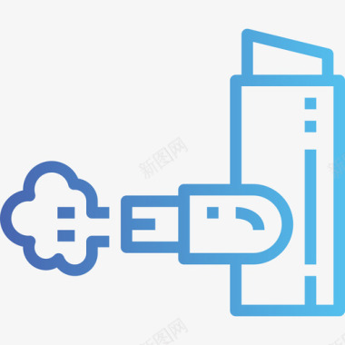 吸入器药物3梯度图标图标