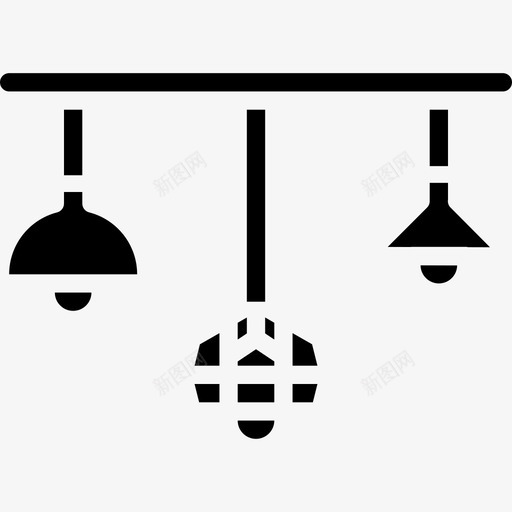 家具灯36实心图标svg_新图网 https://ixintu.com 实心 家具灯36