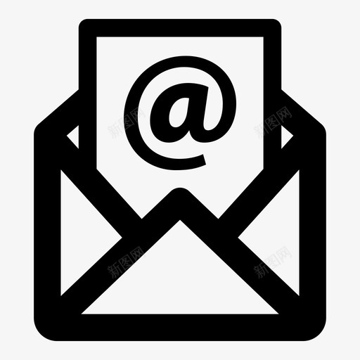 邮件电子邮件收件箱图标svg_新图网 https://ixintu.com 信件 收件箱 电子邮件 网络营销 营销 邮件