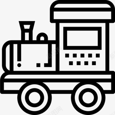 火车玩具玩具童年3线性图标图标