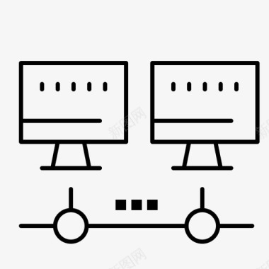 计算机网络服务器图标图标