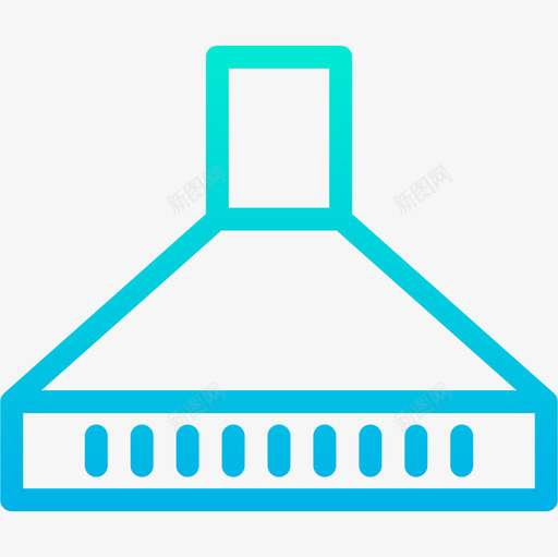 抽风机厨房51坡度图标svg_新图网 https://ixintu.com 厨房51 坡度 抽风机