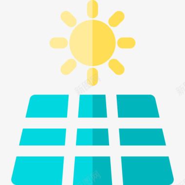 太阳能电池板生态144平板图标图标