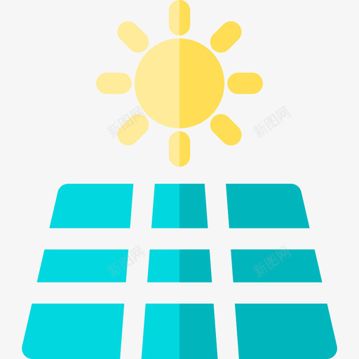 太阳能电池板生态144平板图标svg_新图网 https://ixintu.com 太阳能 平板 生态 电池板