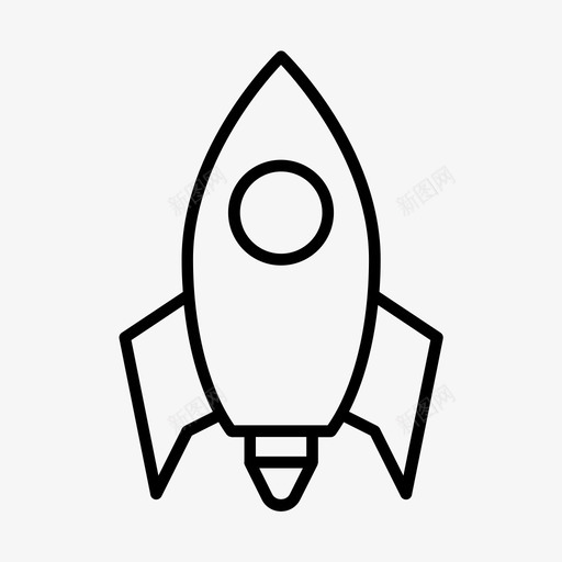 火箭发射导弹图标svg_新图网 https://ixintu.com 发射 太空 宇宙飞船 导弹 概要 火箭 运输