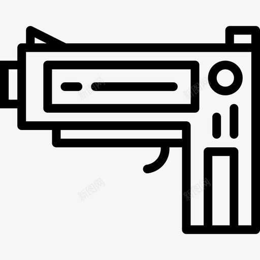 枪嘻哈13直线型图标svg_新图网 https://ixintu.com 嘻哈13 枪 直线型