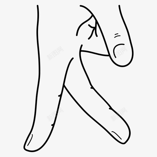 会走路的手指手势男性的手图标svg_新图网 https://ixintu.com 动作 展示 性的 手势 手指 有趣 男性 走路