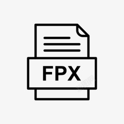 两种类型fpx文件文件图标文件类型格式高清图片