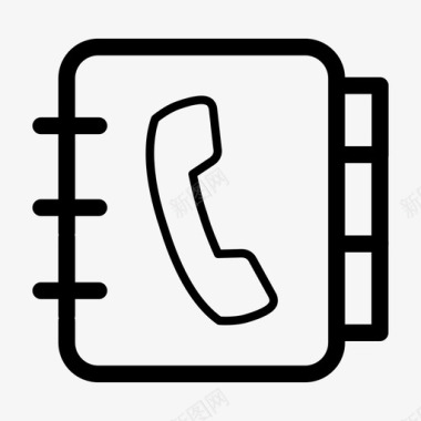 电话簿联系人簿拨号图标图标