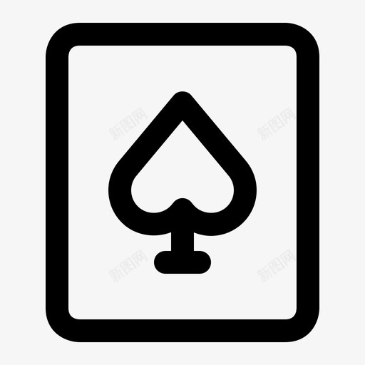 黑桃牌组游戏扑克图标svg_新图网 https://ixintu.com 扑克 游戏 牌组 黑桃