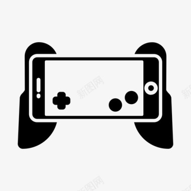 游戏手机控制器游戏杆图标图标