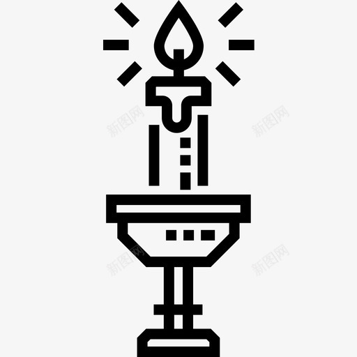 蜡烛葬礼3直系图标svg_新图网 https://ixintu.com 直系 葬礼 蜡烛