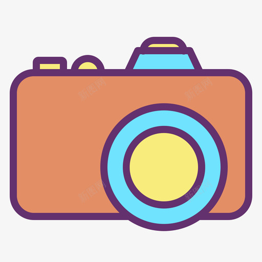 摄像机教育195线性彩色图标svg_新图网 https://ixintu.com 彩色 摄像机 教育 线性