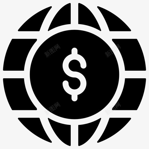 全球商务全球经济全球金融图标svg_新图网 https://ixintu.com 全球商务 全球经济 全球金融 国际商务 黑色星期五字形图标