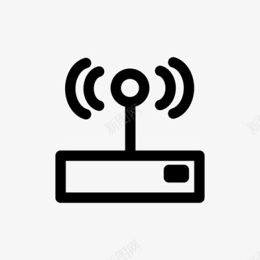 wifi路由器连接调制解调器图标图标