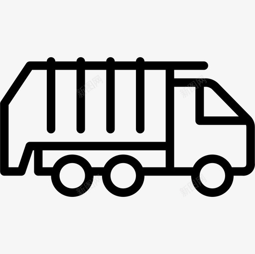 垃圾车运输97直线图标svg_新图网 https://ixintu.com 垃圾车 扁平垃圾车 直线 运输