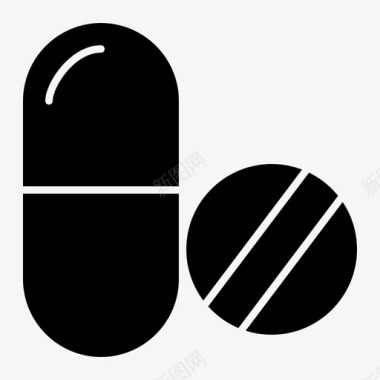药品药片片剂图标图标