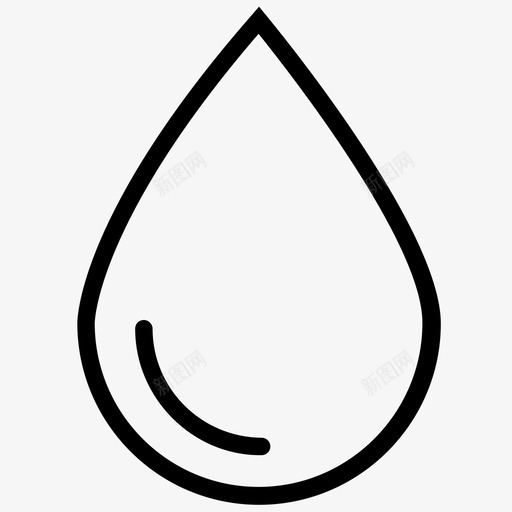 水滴血液液体图标svg_新图网 https://ixintu.com 水滴 液体 生态 血液 雨水