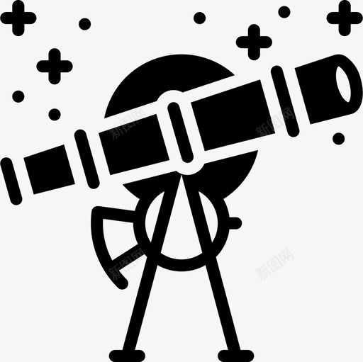 望远镜发明2填充图标svg_新图网 https://ixintu.com 发明2 填充 望远镜