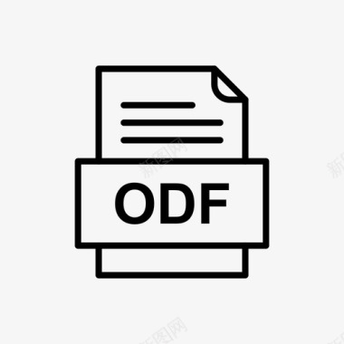 odf文件文件图标文件类型格式图标