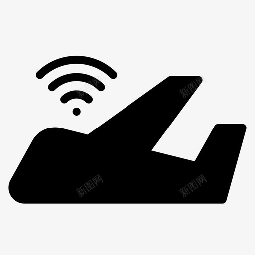 飞机信号机场航班图标svg_新图网 https://ixintu.com 信号 机场 标志 网络 航班 飞机