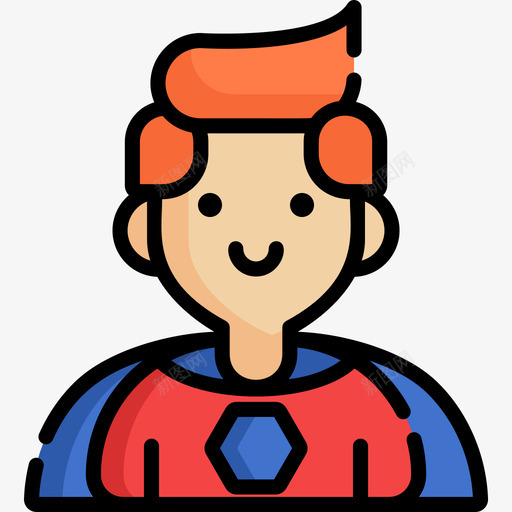 超级英雄超级英雄9线性颜色图标svg_新图网 https://ixintu.com 线性颜色 超级英雄 超级英雄9