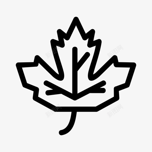 枫树秋天加拿大图标svg_新图网 https://ixintu.com 加拿大 枫树 秋天