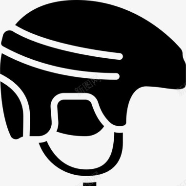 头盔冬季运动26填充图标图标