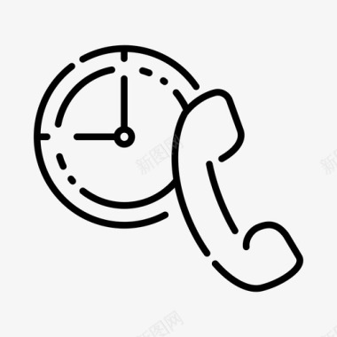 通话时间呼叫中心联系人图标图标