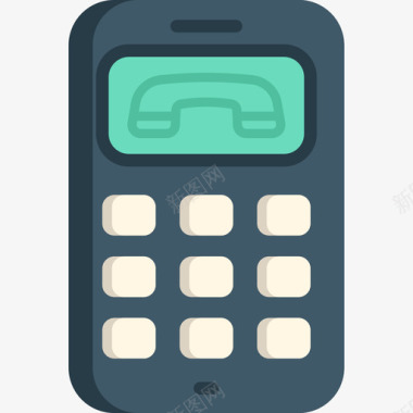 电话24号电话扁平电话图标图标