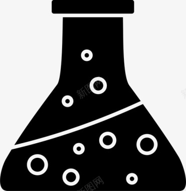生物学erlenmeyer烧瓶实验室图标图标