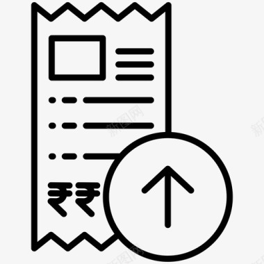 上传帐单发票图标图标
