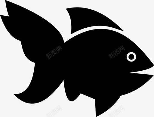 鱼动物海洋图标svg_新图网 https://ixintu.com 动物 水下世界 海洋 鱼
