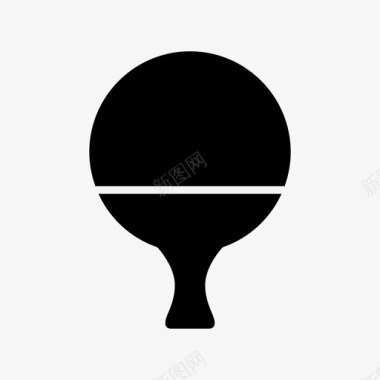 乒乓球球拍网球图标图标