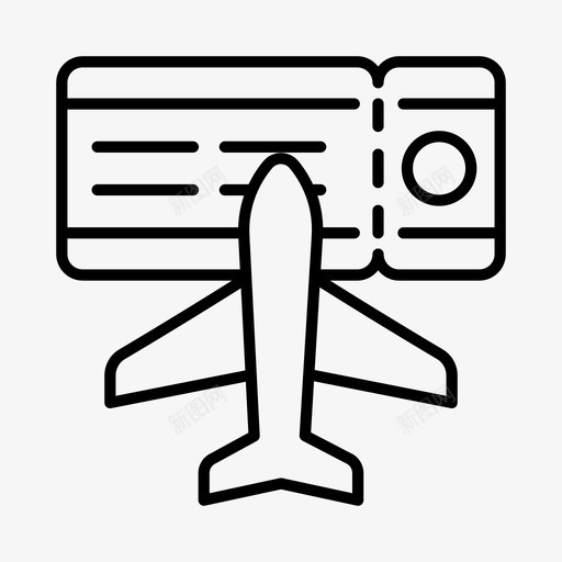 机票登机牌旅游图标svg_新图网 https://ixintu.com 度假 旅游 机票 登机牌