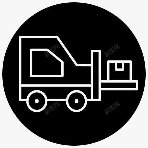 bendi卡车装载叉车图标svg_新图网 https://ixintu.com 1-Outline-Front bendi 卡车 叉车 工业 物流 装载 运输
