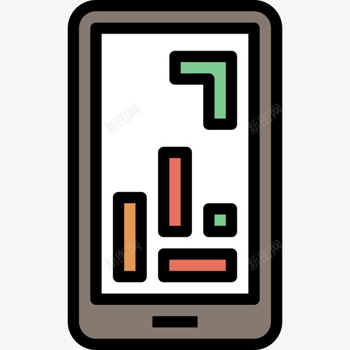 手机电子游戏8线性颜色图标svg_新图网 https://ixintu.com 手机 电子游戏 线性 颜色