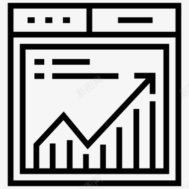 web分析业务进度财务分析图标图标