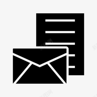 信封联系人信件图标图标