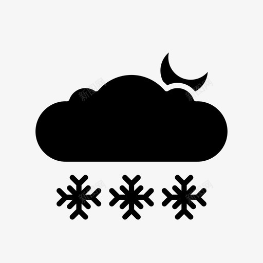 云电光图标svg_新图网 https://ixintu.com 云 光 天气雕文 电 雪 雷