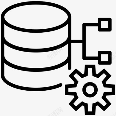 数据库设置数据开发数据库配置图标图标