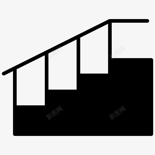 楼梯家具家居装饰图标svg_新图网 https://ixintu.com 内饰 家具 家居装饰 楼梯