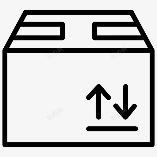 送货箱包裹产品图标svg_新图网 https://ixintu.com 产品 包裹 物流1线 送货箱