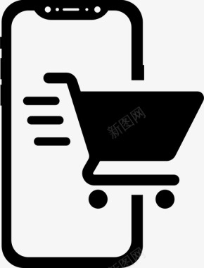移动购物购物车图标图标